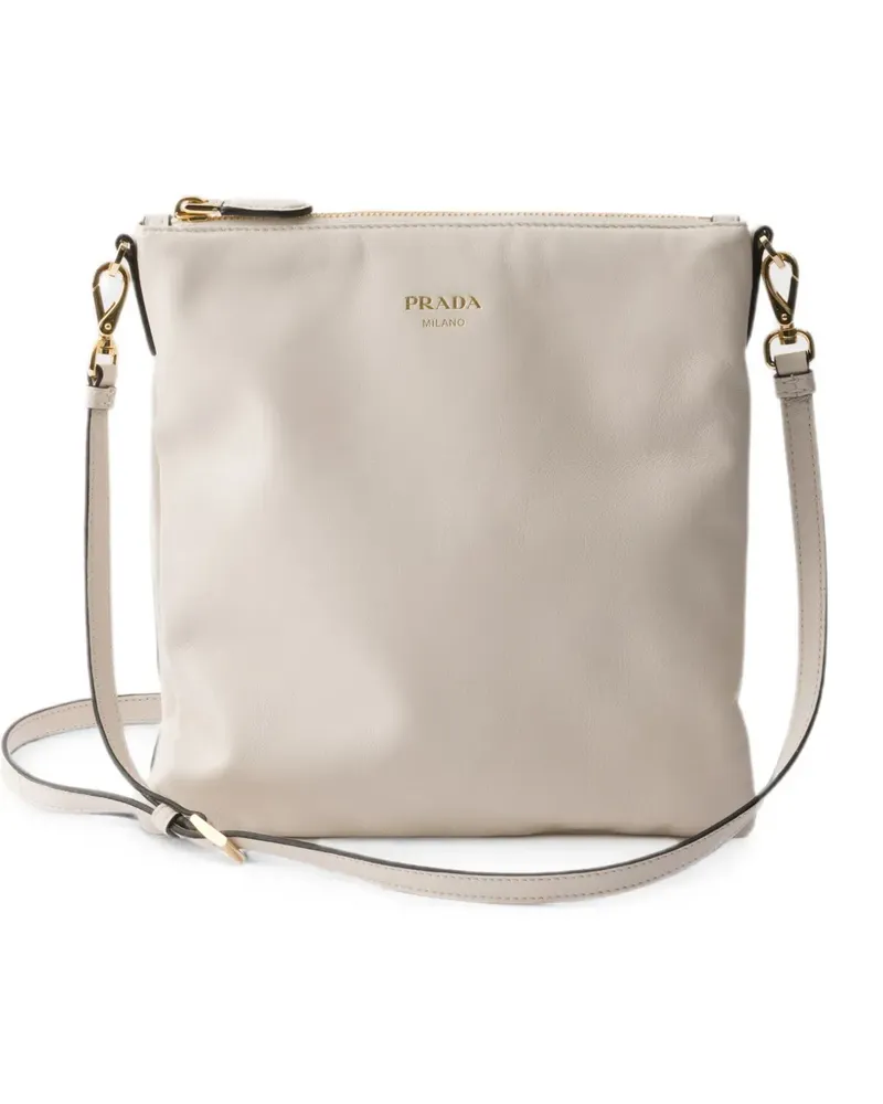 Prada nappa leather mini shoulder bag - Weiß Weiß