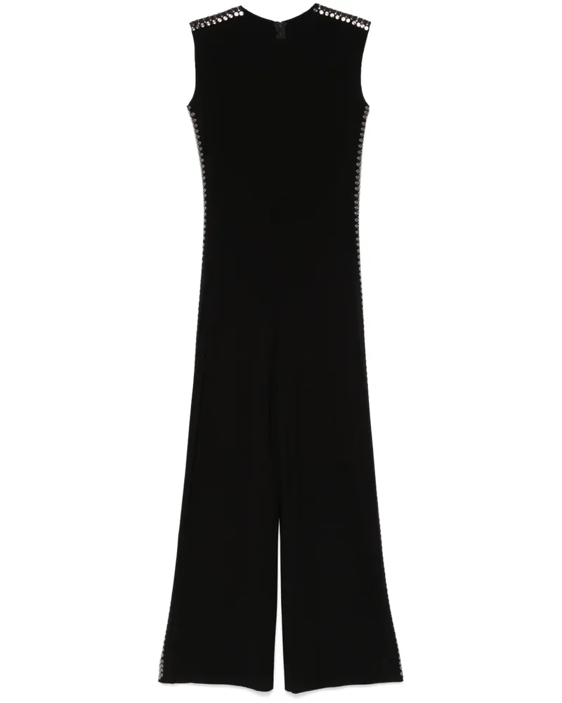 Norma Kamali Jumpsuit mit Nieten - Schwarz Schwarz