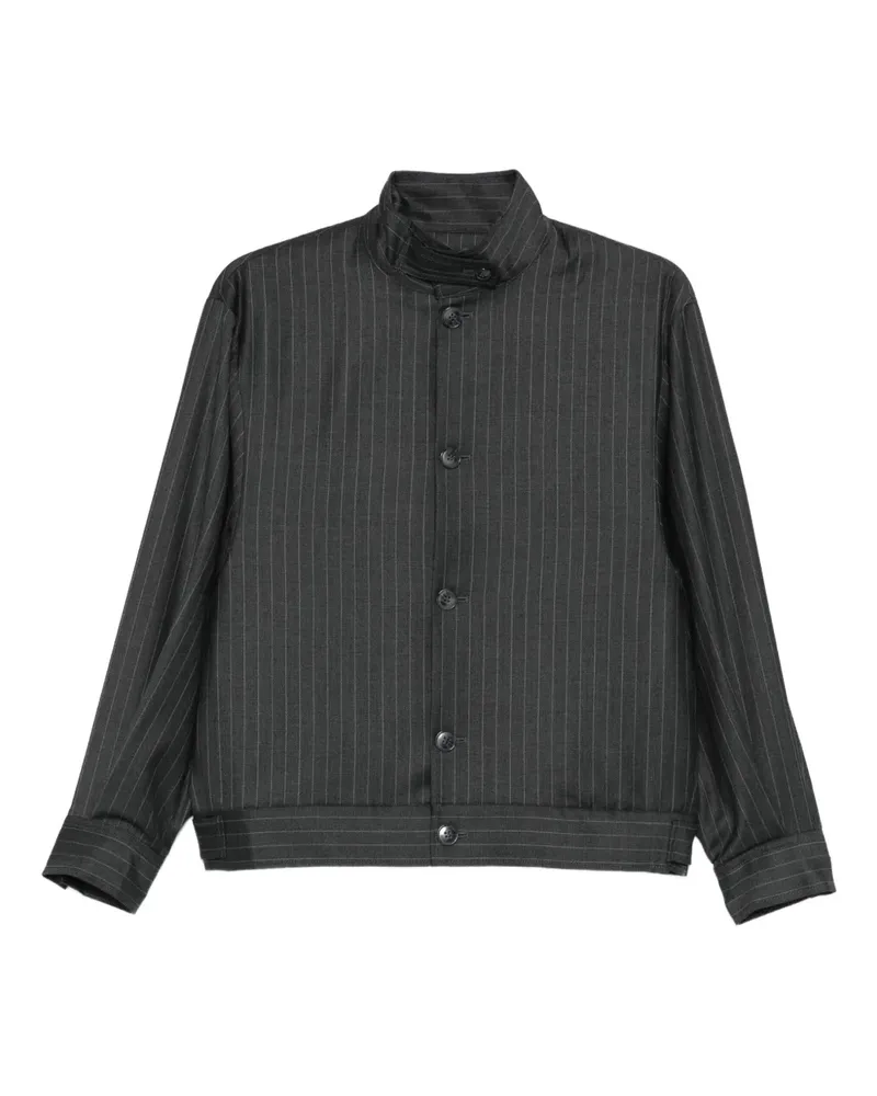 Aya Muse Bomberjacke mit Nadelstreifen - Grau Grau