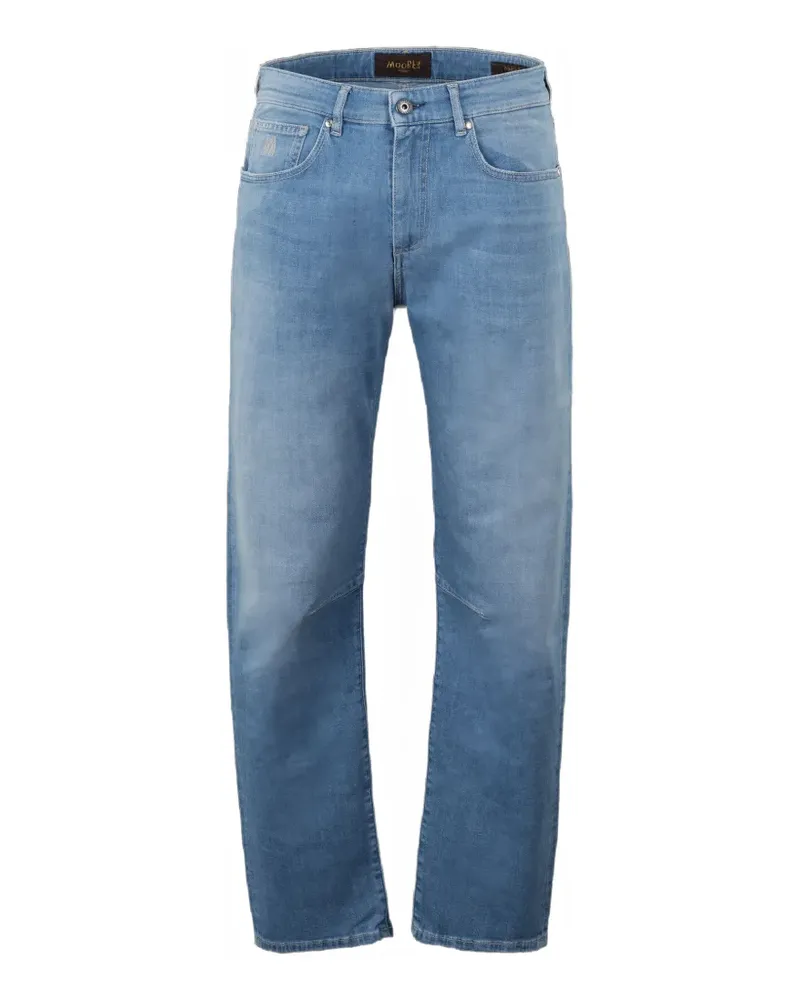 MOORER Tucson Jeans im Five-Pocket-Design - Blau Blau