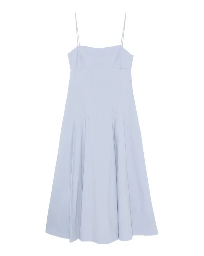 St. Agni pleated cotton dress - Blau Blau
