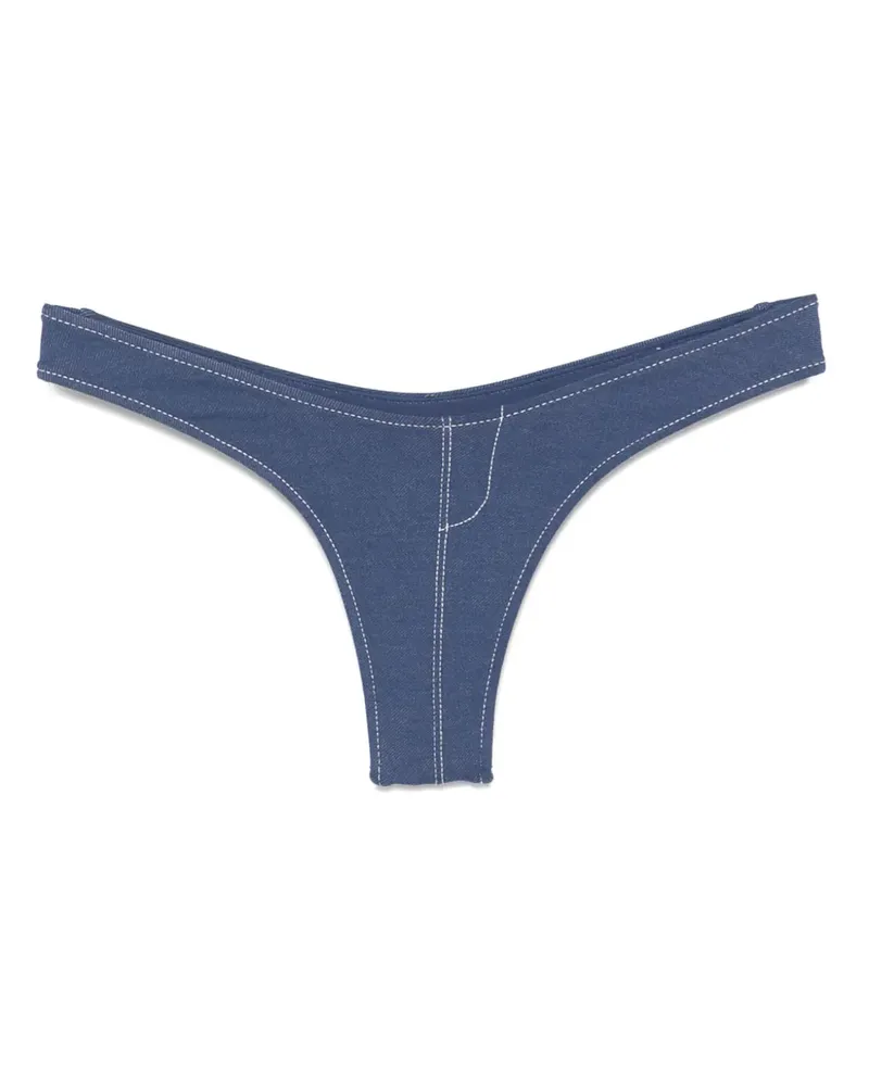 Frankies Bikinis x Bella Hadid Full Moon Bikinihöschen - Blau Blau