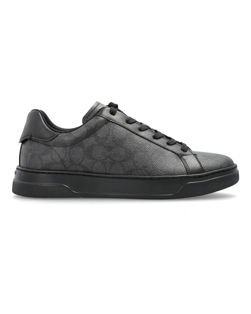 Coach logo-print sneakers - Schwarz Schwarz
