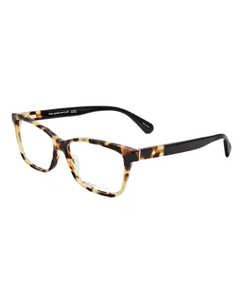 Kate Spade Eckige Brille in Schildpattoptik - Braun Braun