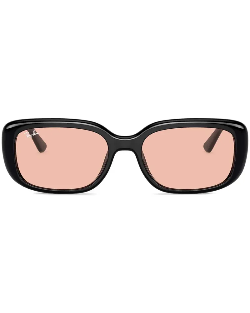 Ray Ban Sonnenbrille mit eckigem Gestell - Schwarz Schwarz