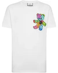 Philipp Plein T-Shirt mit grafischem Print Weiß