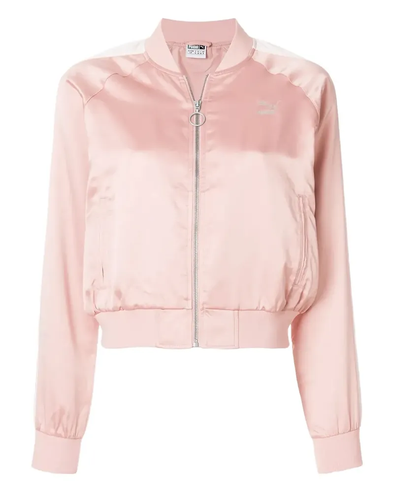 Puma Klassische Cropped-Bomberjacke - Rosa Rosa