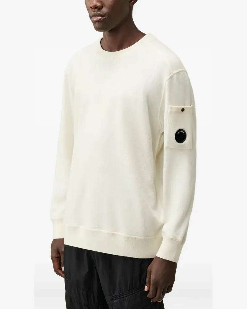 C.P. Company Pullover mit Linsen-Detail - Nude Nude