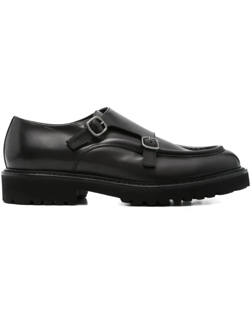Doucal´s Monk-Schuhe mit Doppelschnalle - Schwarz Schwarz