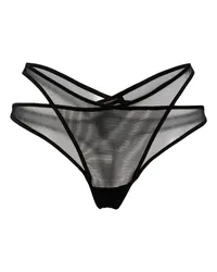 Kiki De Montparnasse Transparenter Maxim Tanga Schwarz