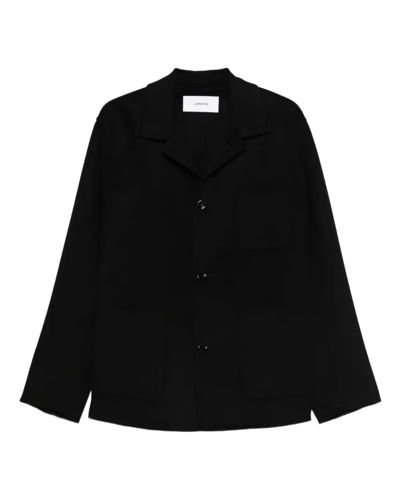 LARDINI Einreihiger Mantel - Schwarz Schwarz