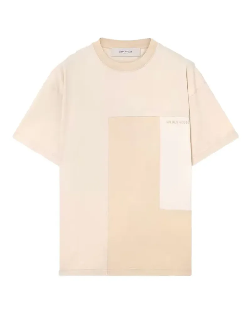 Golden Goose patchwork T-shirt - Nude Nude