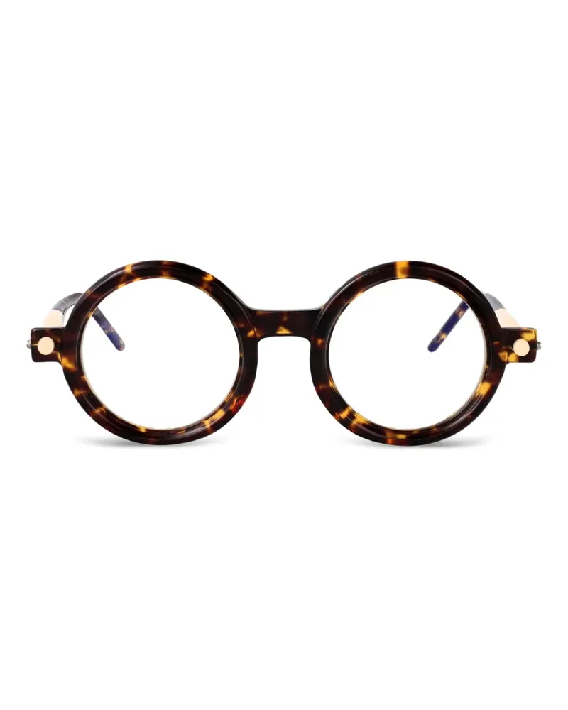 KUBORAUM Runde Sonnenbrille in Schildpattoptik - Braun Braun