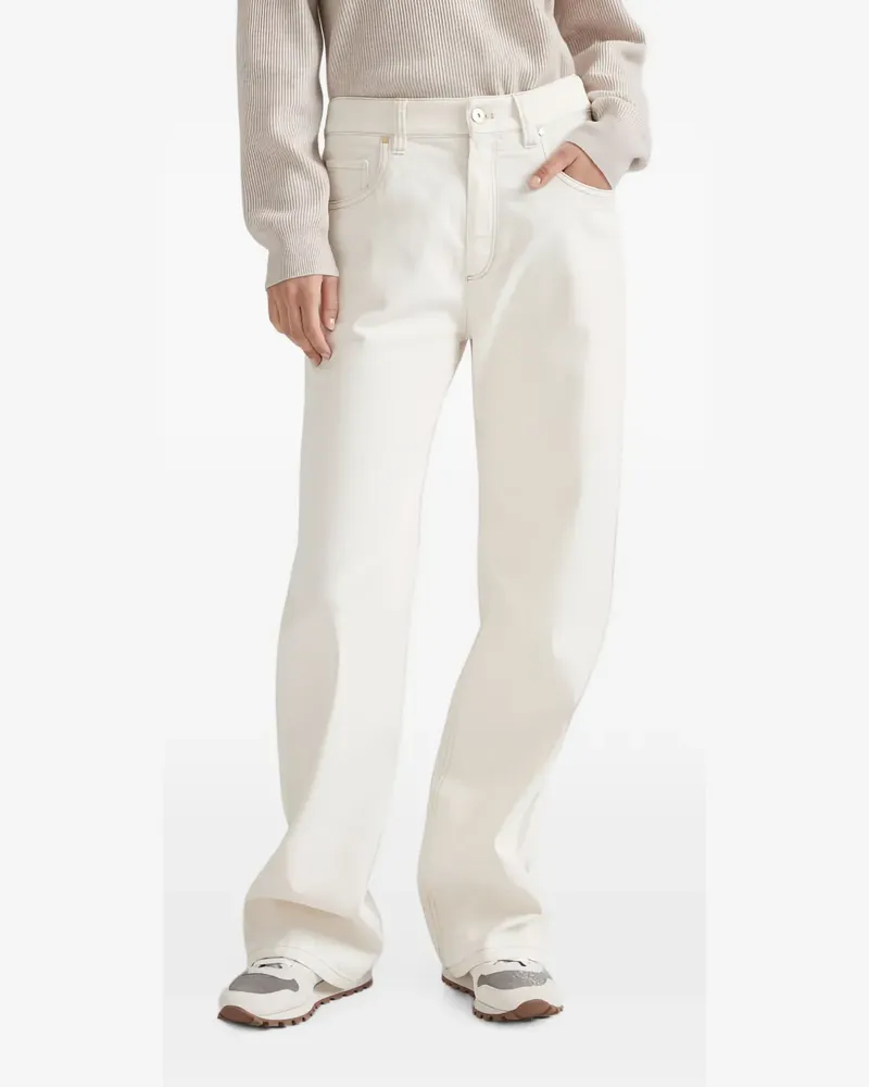 Brunello Cucinelli cotton jeans - Nude Nude