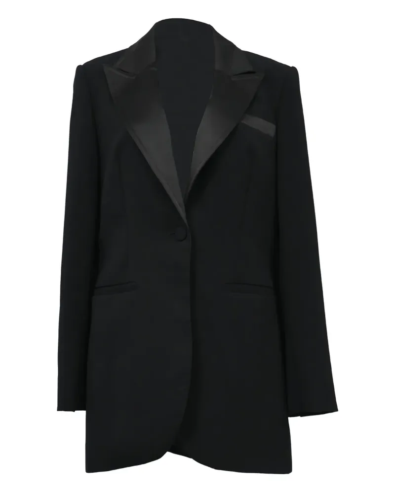 Self-Portrait single-breasted blazer - Schwarz Schwarz