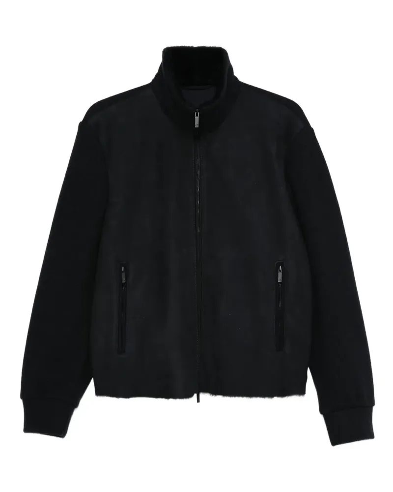 Giorgio Armani Bomberjacke mit Stehkragen - Schwarz Schwarz