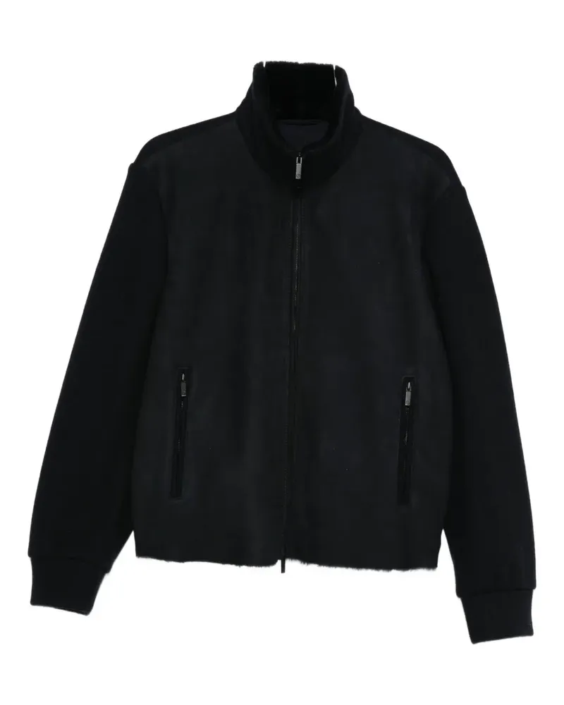 Giorgio Armani high-neck bomber jacket - Schwarz Schwarz