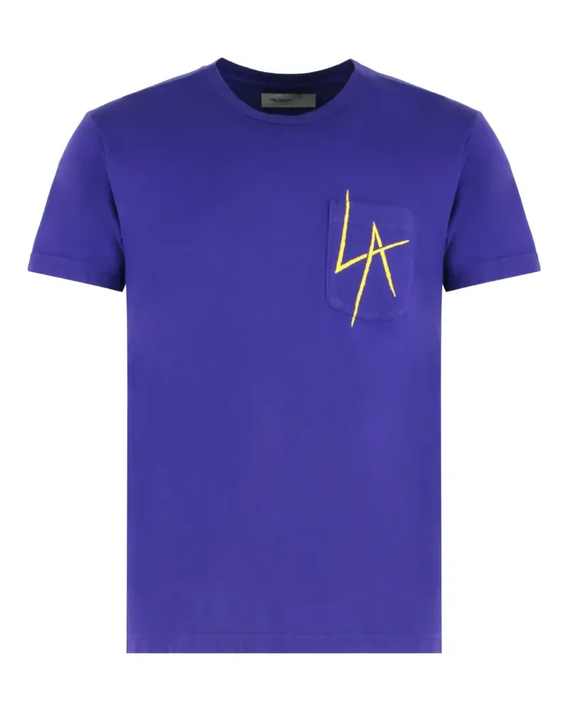 Local Authority La Slash T-Shirt mit Tasche - Violett Violett