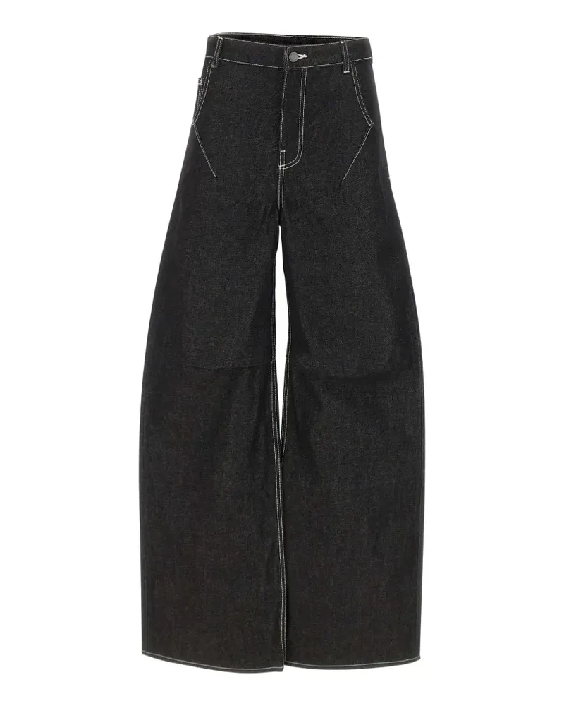 Entire Studios Dem V2 knee-pleat jeans - Schwarz Schwarz