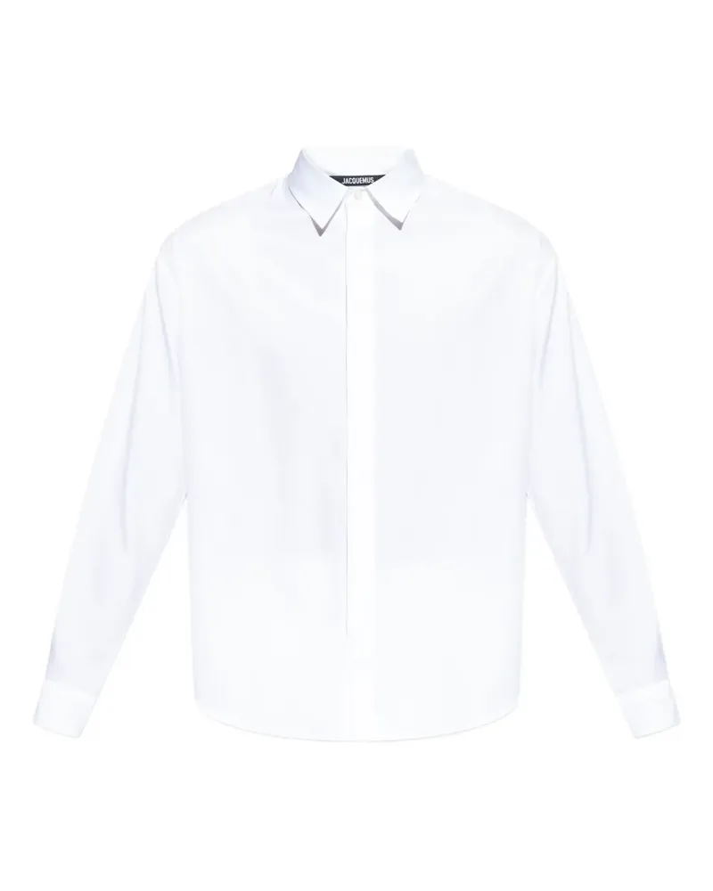 Jacquemus Hemd mit Logo-Stickerei - Weiß Weiß