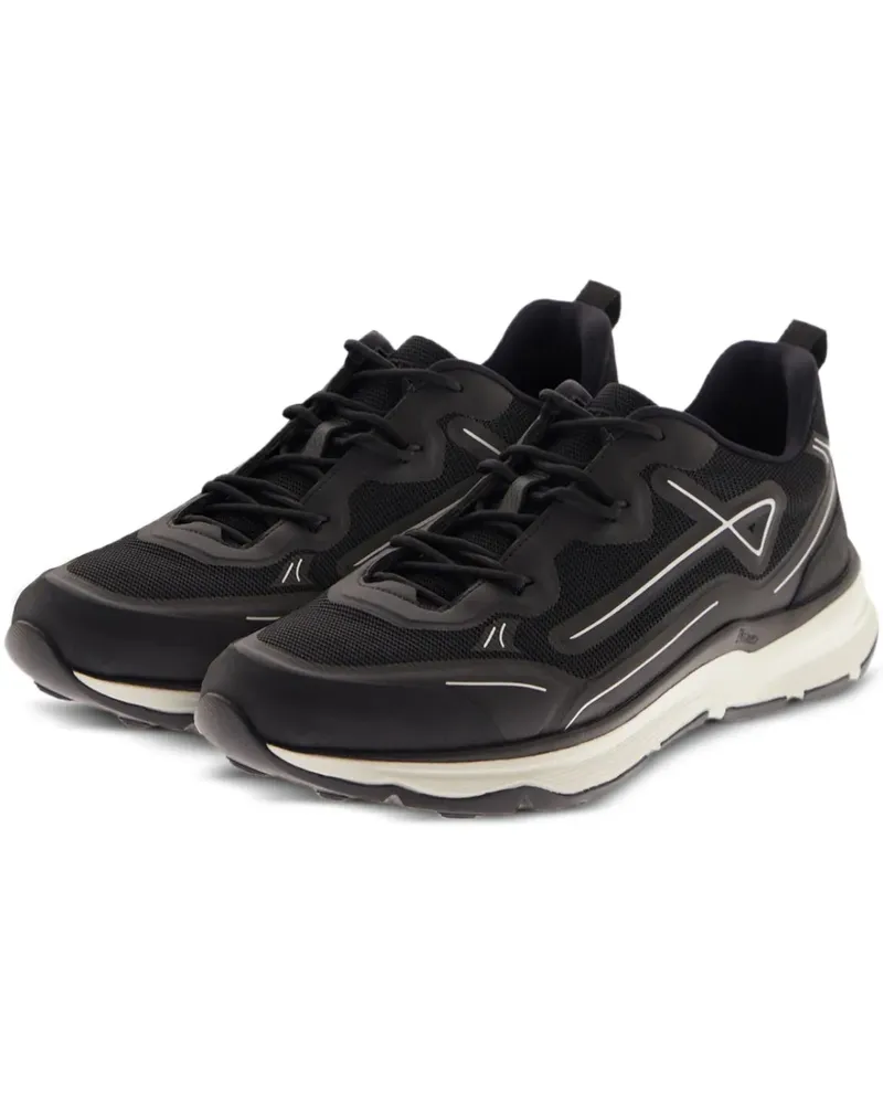 Herno Sneakers mit Einsätzen - Schwarz Schwarz