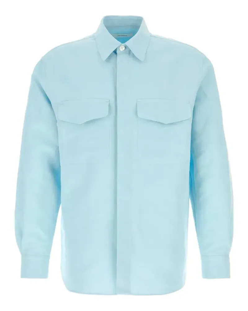 Umit Benan Jonah Hemdjacke mit Klappentasche - Blau Blau
