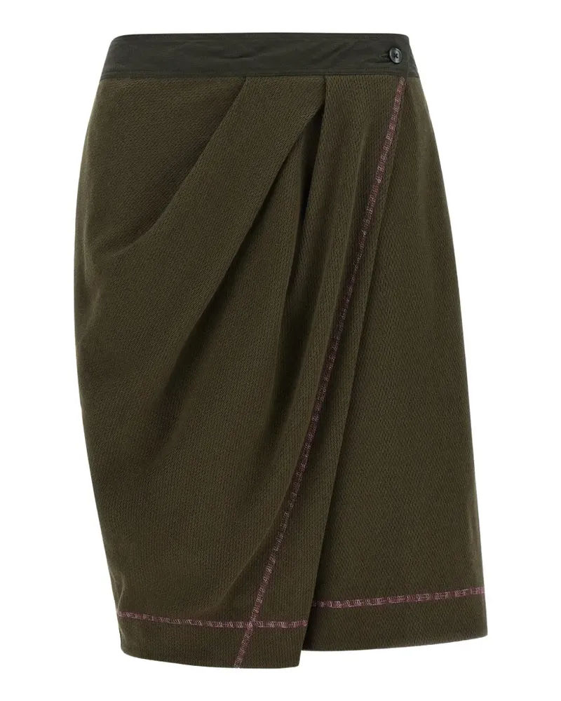 KIKO KOSTADINOV Petrel drapierte Shorts aus Baumwolle - Grün Grün