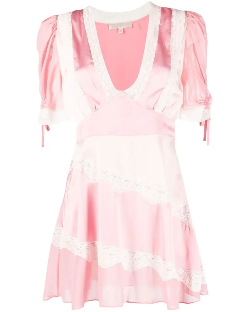 LoveShackFancy Kleid mit Spitze - Rosa Rosa