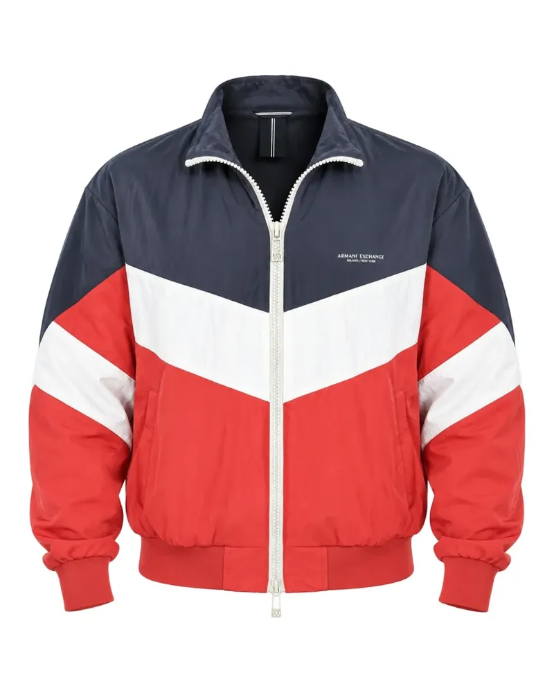 Armani Exchange colour-block blouson jacket - Rot Rot