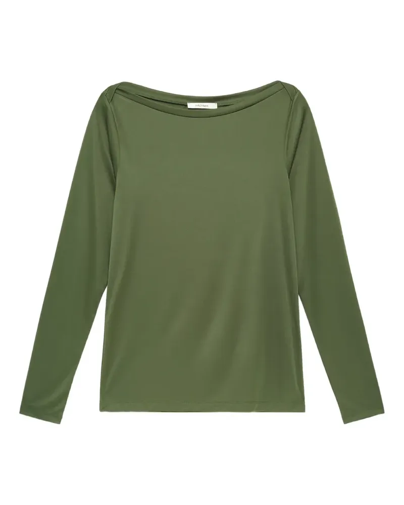 Maliparmi Plane Poly boat-neck long-sleeve T-shirt - Grün Grün