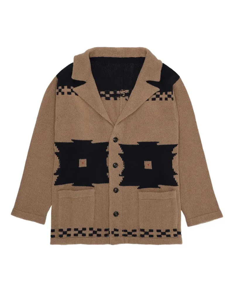 Fortela Fausto native cashmere cardigan - Nude Nude