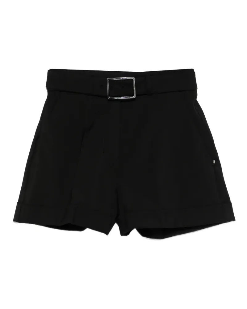 SPORTMAX Shorts mit Gürtel - Schwarz Schwarz