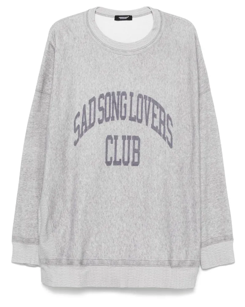 Undercover Sweatshirt mit Slogan-Print - Grau Grau