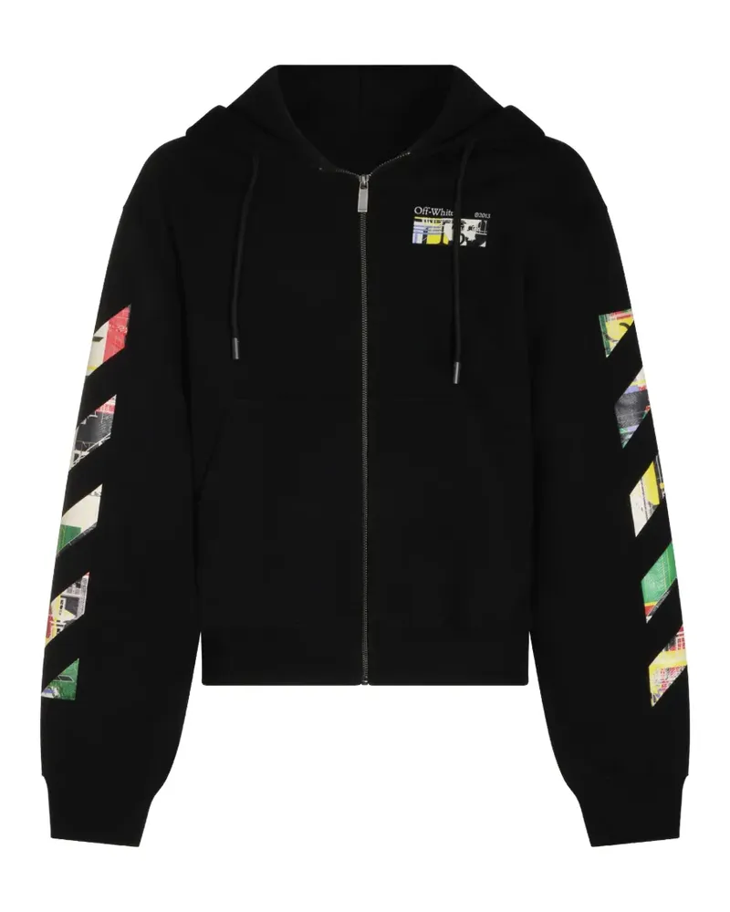 OFF-WHITE Arrows Diag-stripe hoodie - Schwarz Schwarz