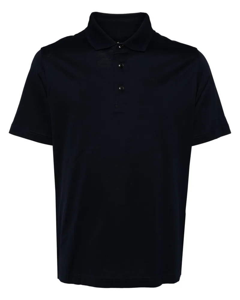 Pal Zileri Klassisches Poloshirt Blau