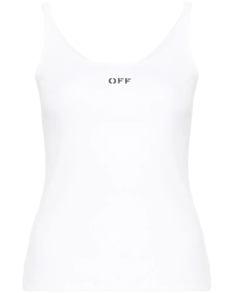 OFF-WHITE Off Stamp Tanktop mit Stretchanteil - Weiß Weiß