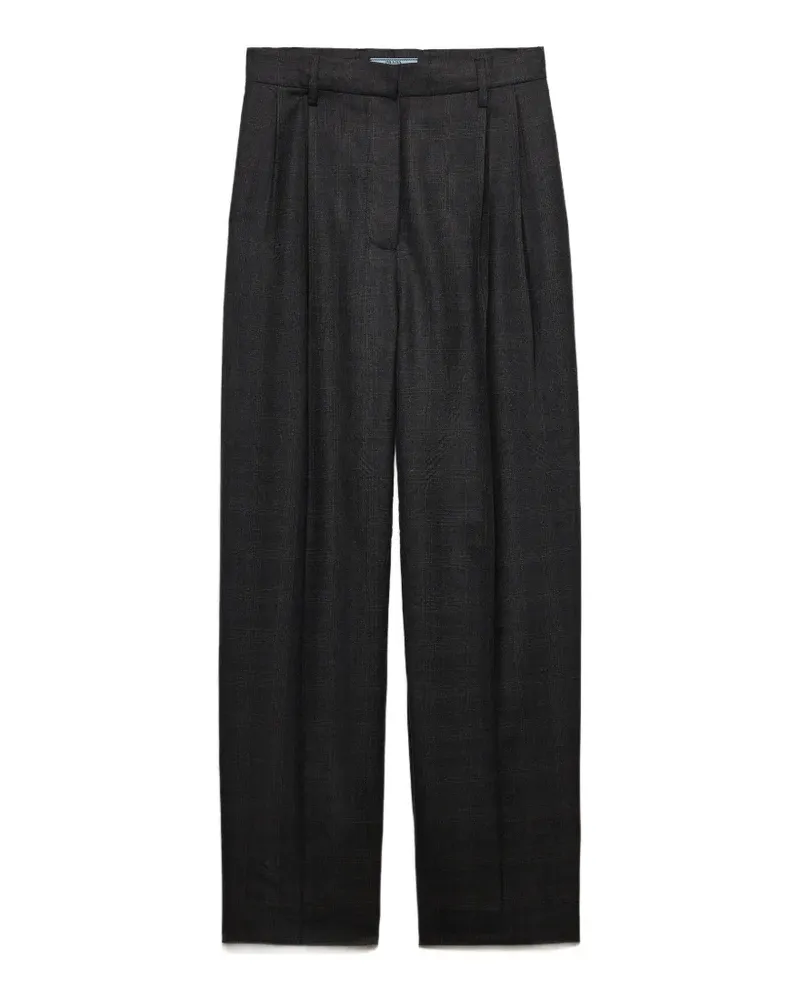 Prada Karierte Hose - Grau Grau