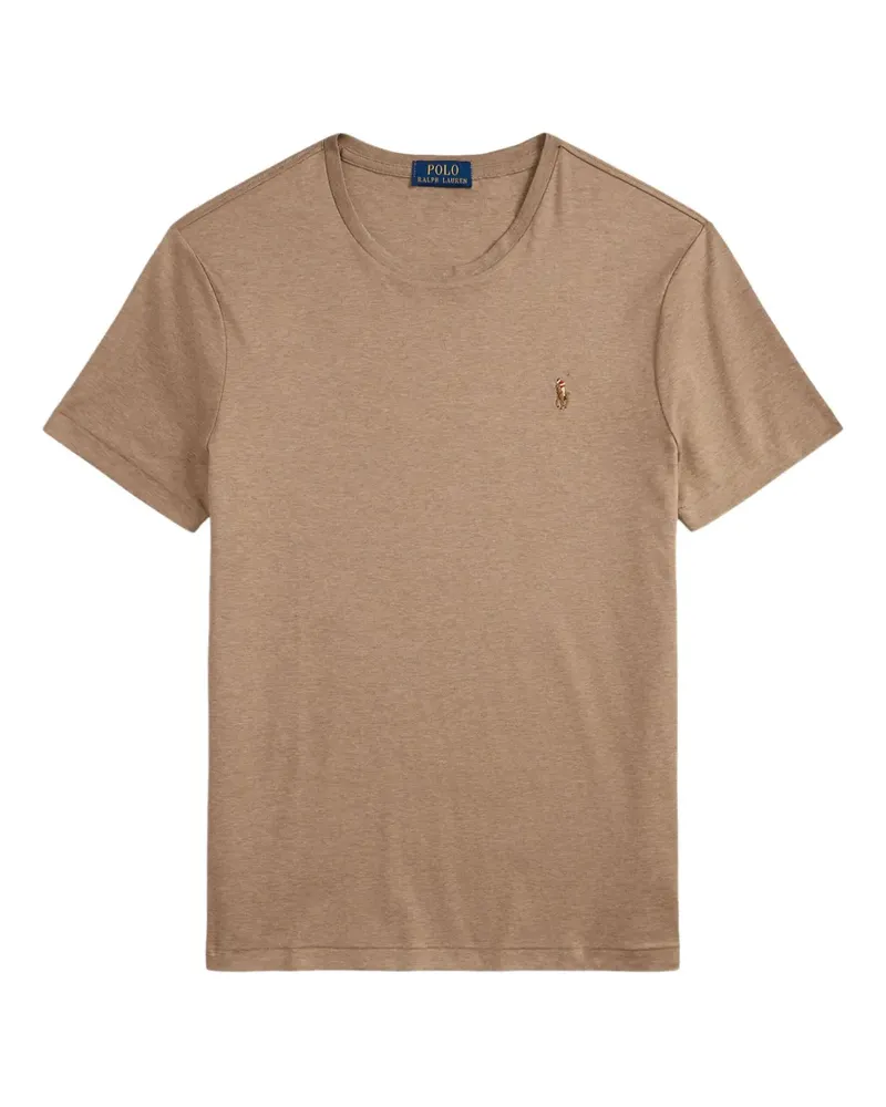 Ralph Lauren T-Shirt mit Logo-Stickerei - Braun Braun