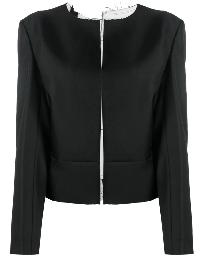 Comme des Garçons Asymmetrische Jacke - Schwarz Schwarz