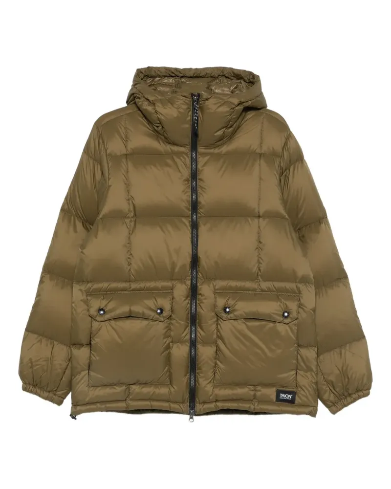TAION hooded puffer jacket - Grün Grün