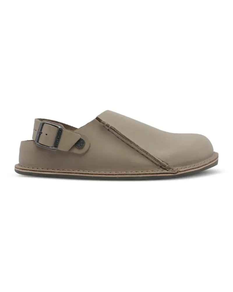 Birkenstock Lutry Premium oiled leather mules - Nude Nude