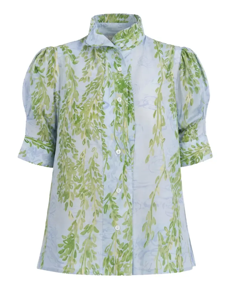 Thierry Colson Vita floral-print shirt - Blau Blau