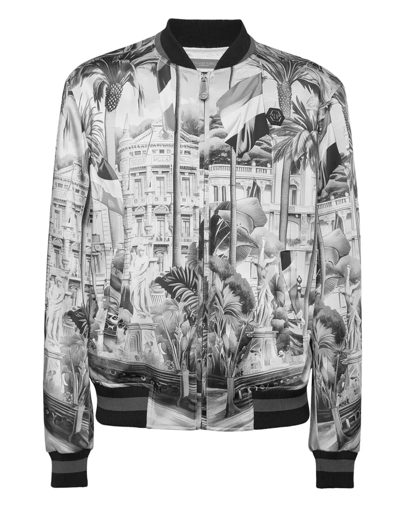 Philipp Plein D'azur Bomberjacke - Schwarz Schwarz