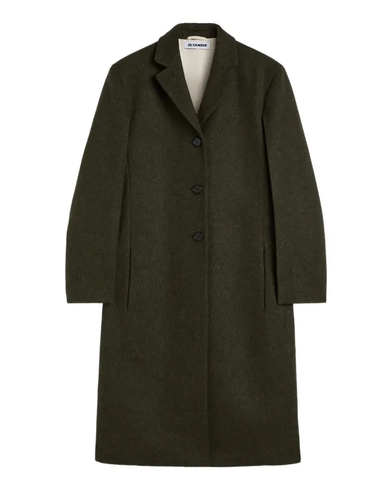 Jil Sander Einreihiger Mantel - Grün Grün
