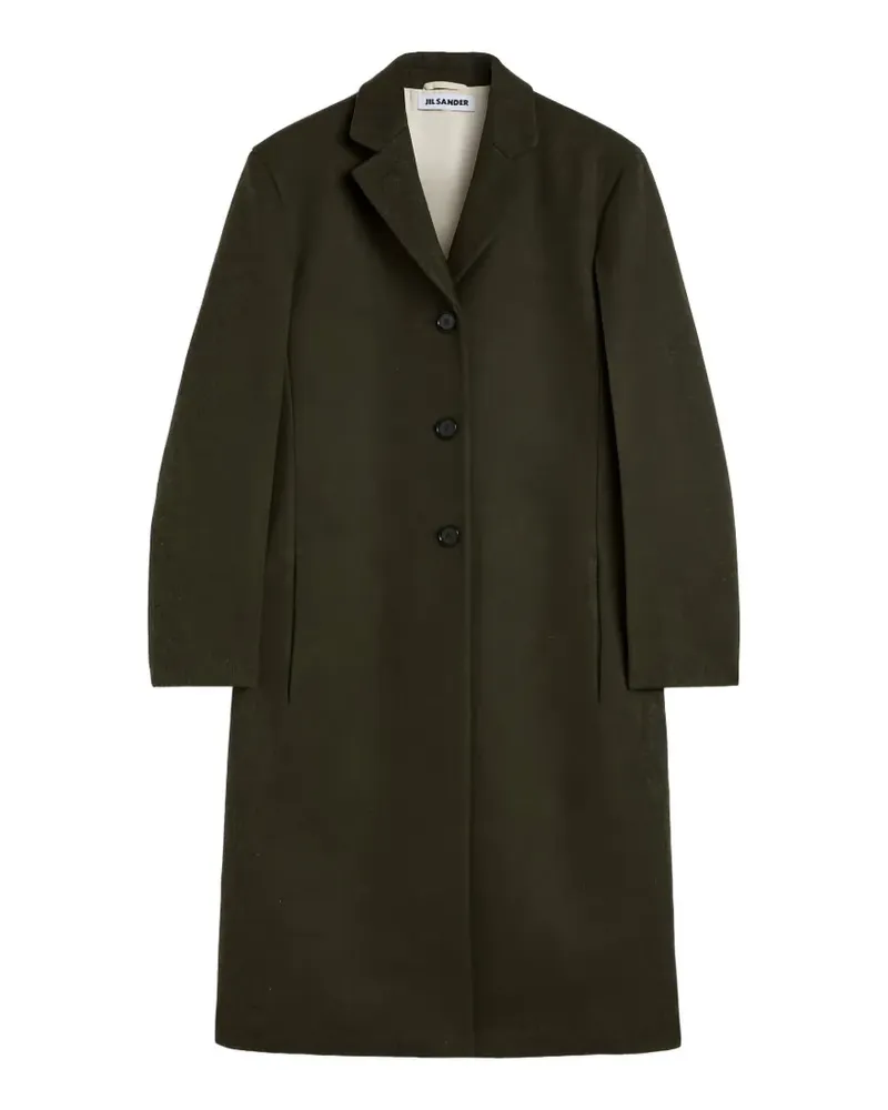 Jil Sander Einreihiger Mantel - Grün Grün