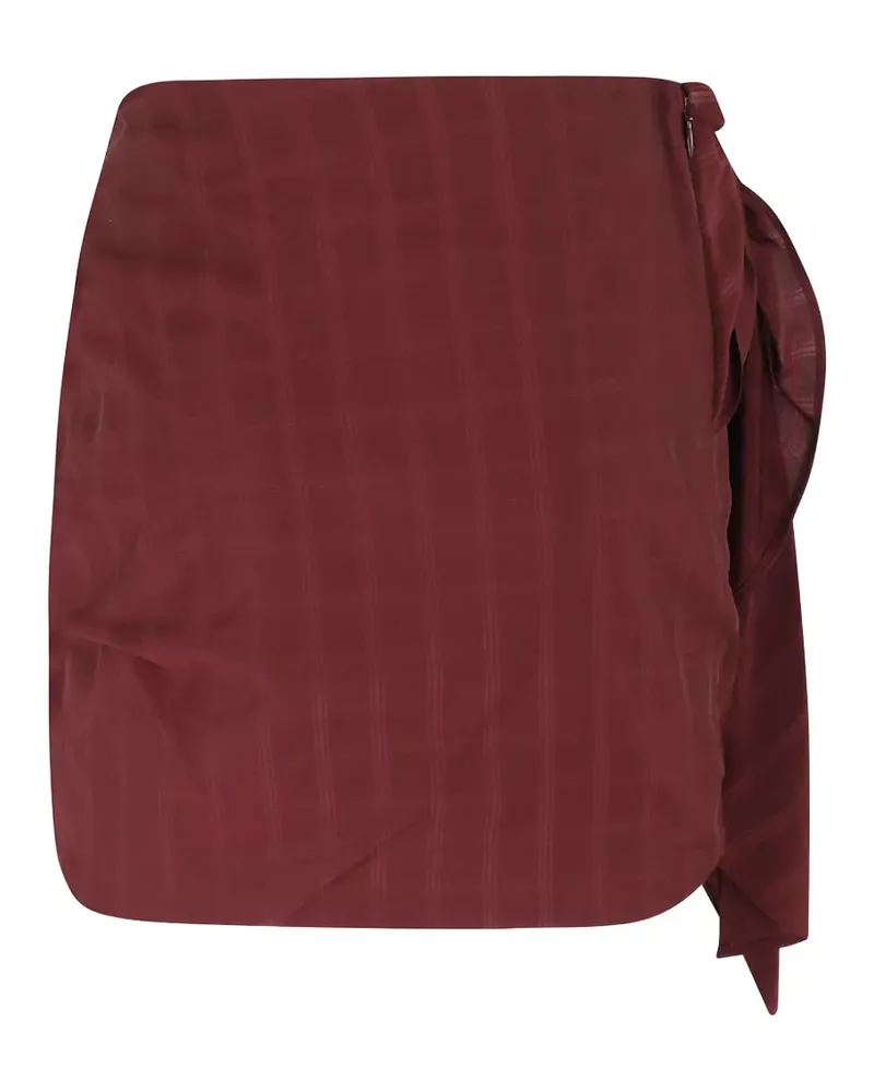 Isabelle Blanche check print mini skirt - Braun Braun