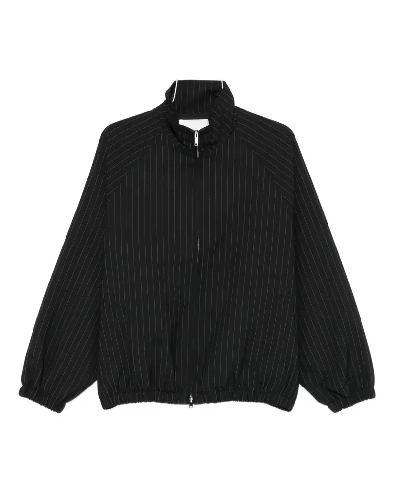 FRANKIE Shop pinstripe zip jacket - Schwarz Schwarz
