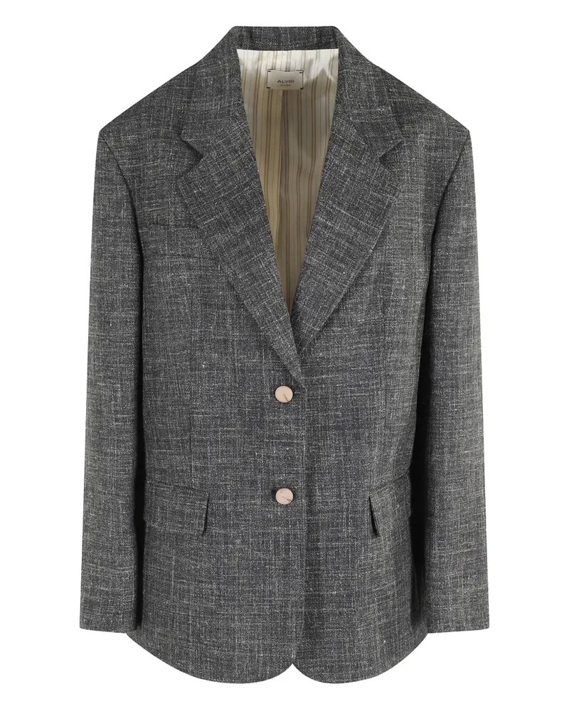 ALYSI button jacket - Grau Grau