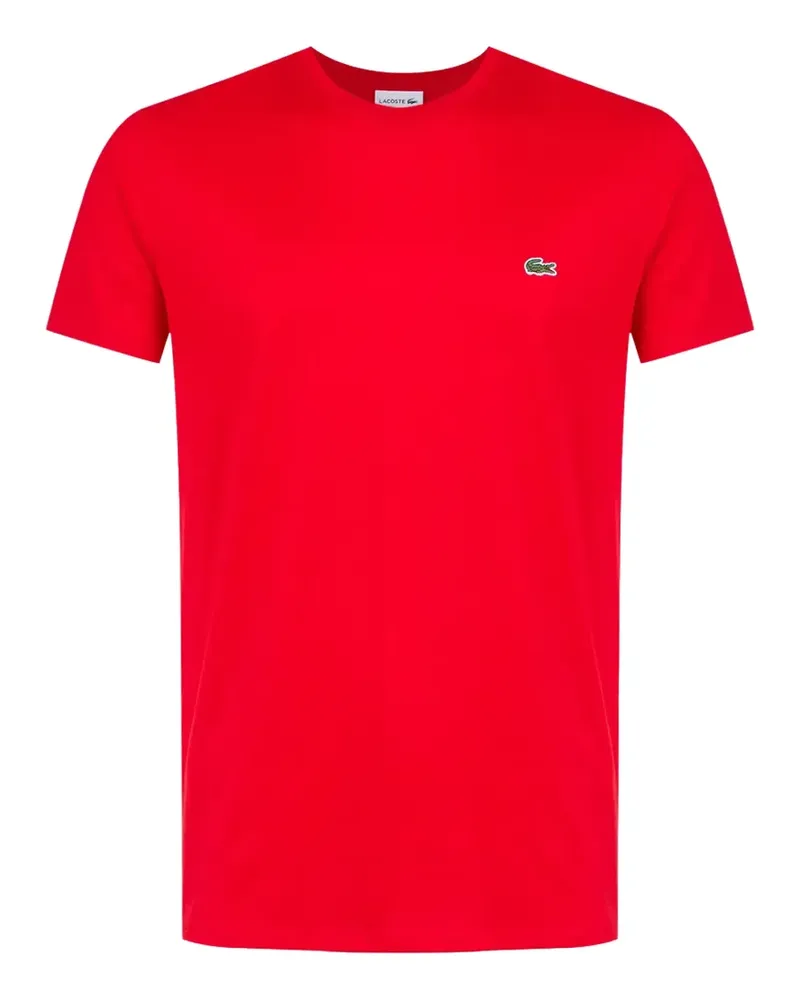 Lacoste T-Shirt aus Baumwolljersey mit regulärem Schnitt - Rot Rot