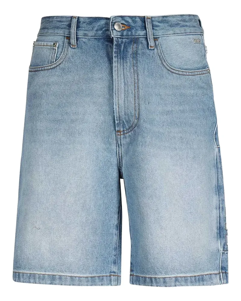 GCDS Jeans-Shorts mit Logo-Patch - Blau Blau